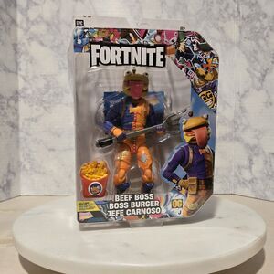 Fortnite Action Figure Beef Boss OG Legendary Series 6 Jazwares + Star Wrap Code